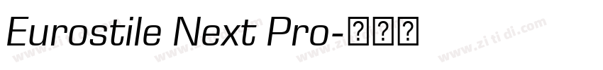 Eurostile Next Pro字体转换